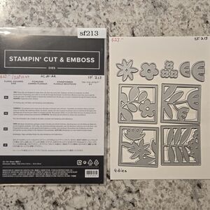 Stampin' Up! Cut & Emboss Floral Squares Dies